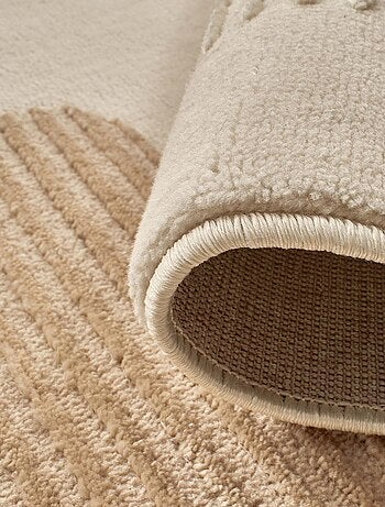 Tapis salon et chambre tissé motif géométrique LUNKIN 4