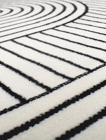 Tapis salon et chambre tissé motif géométrique LYN1 COURLI