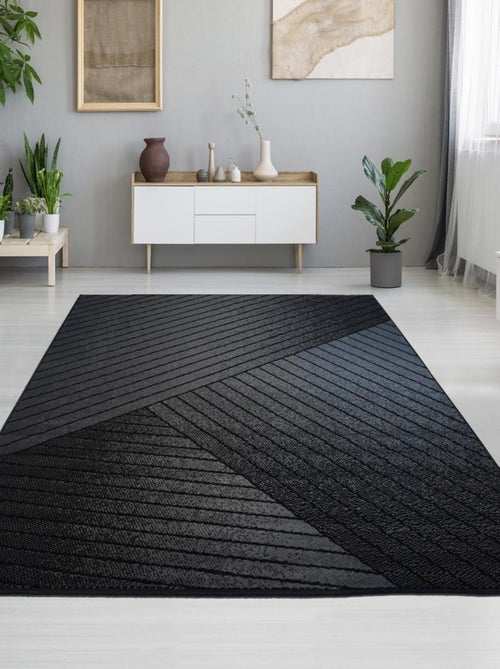 Tapis salon et chambre tissé motif géométrique LYN1 - Kiabi