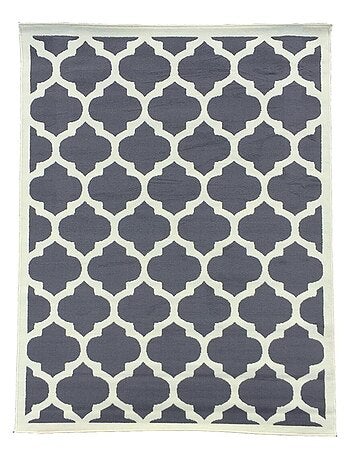 Tapis salon et chambre tissé motif géométrique LYN1 STYLE