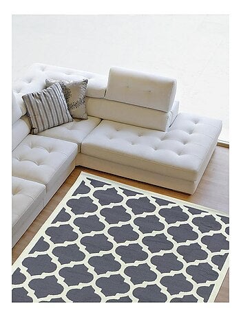 Tapis salon et chambre tissé motif géométrique LYN1 STYLE