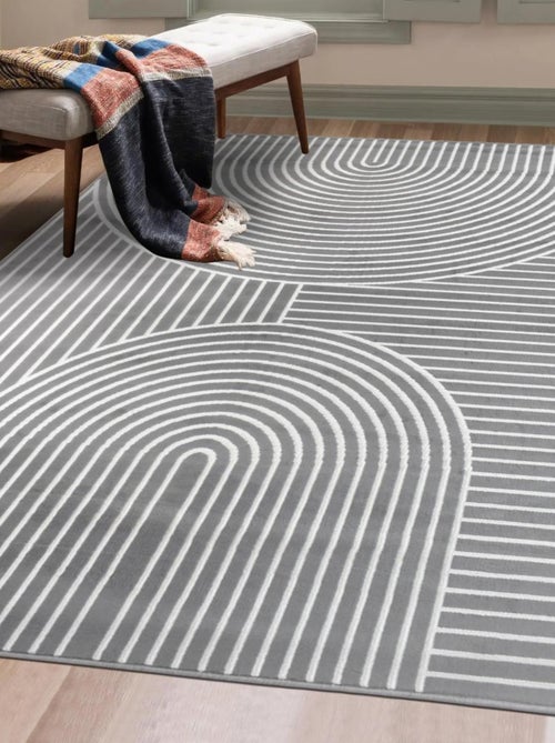 Tapis salon et chambre tissé motif géométrique LYN49 ARCRIL - Kiabi