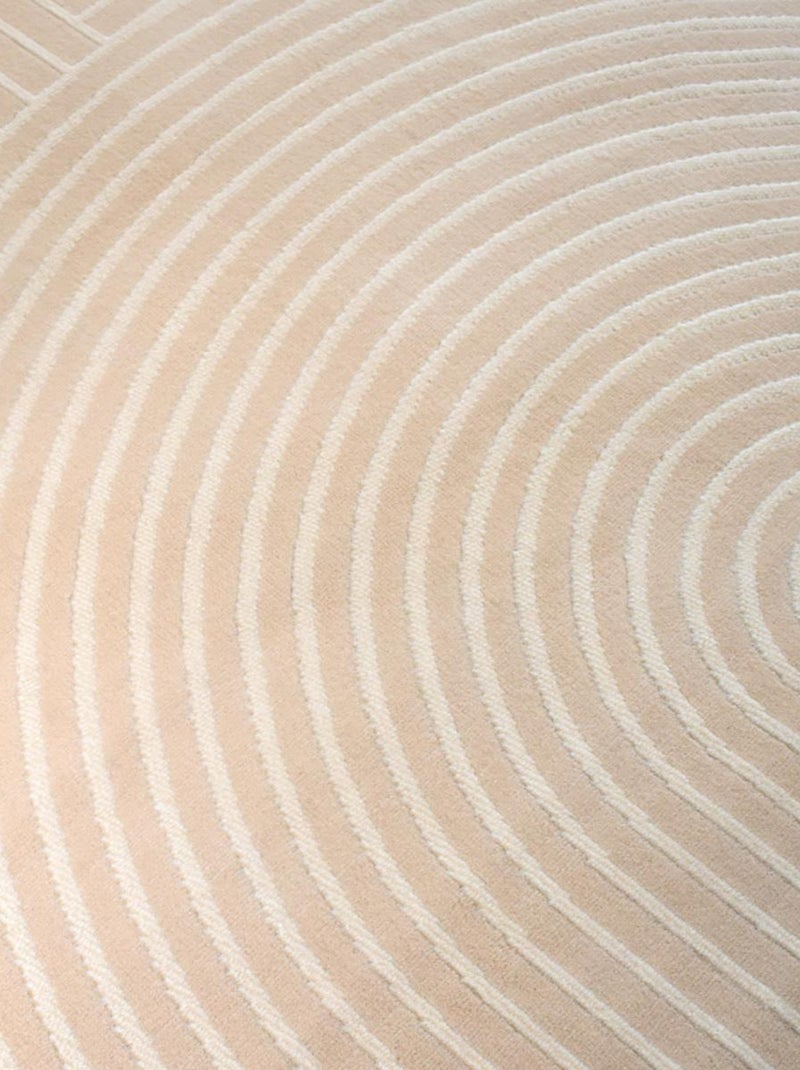 Tapis salon et chambre tissé motif géométrique LYN49 ARCROL Beige - Kiabi