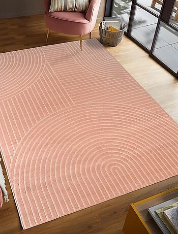 Tapis salon et chambre tissé motif géométrique LYN49 ARCROL