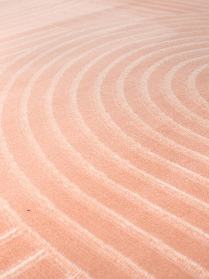 Tapis salon et chambre tissé motif géométrique LYN49 ARCROL Rose - Kiabi