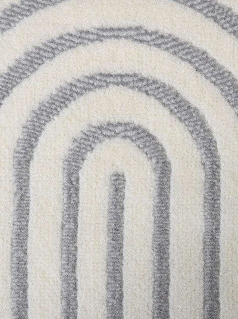 Tapis salon et chambre tissé motif géométrique LYN49 BINCI Ecru - Kiabi