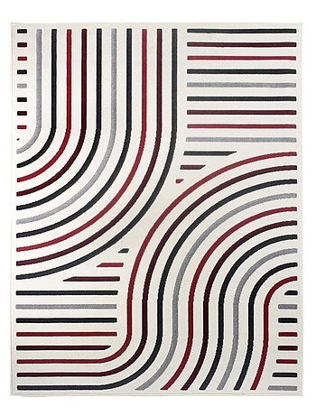 Tapis salon et chambre tissé motif géométrique LYN49 MUCOUR