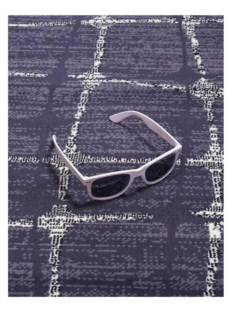 Tapis salon et chambre tissé motif géométrique LYN49 SOFIA Gris - Kiabi