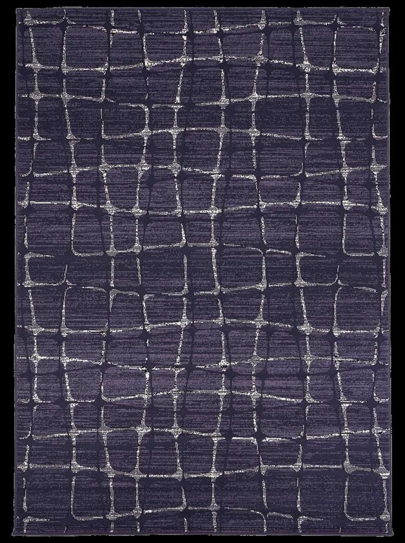 Tapis salon et chambre tissé motif géométrique LYN49 SOFIA Gris - Kiabi