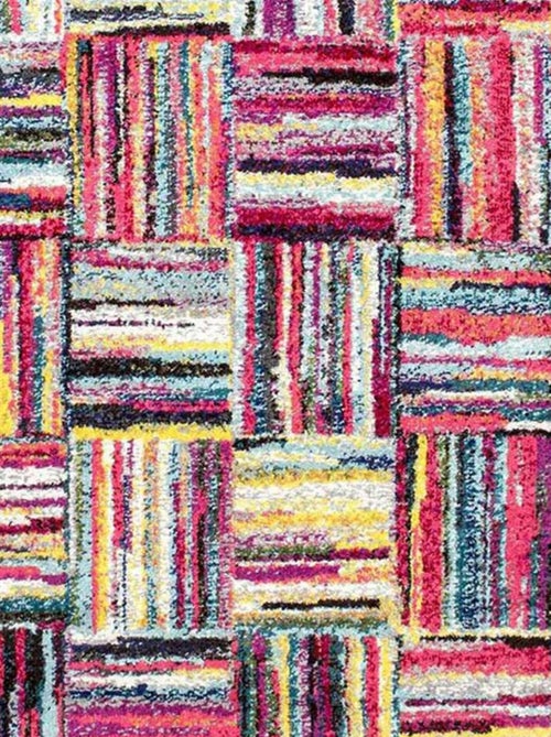 Tapis salon et chambre tissé motif géométrique LYN6 BRIK - Kiabi