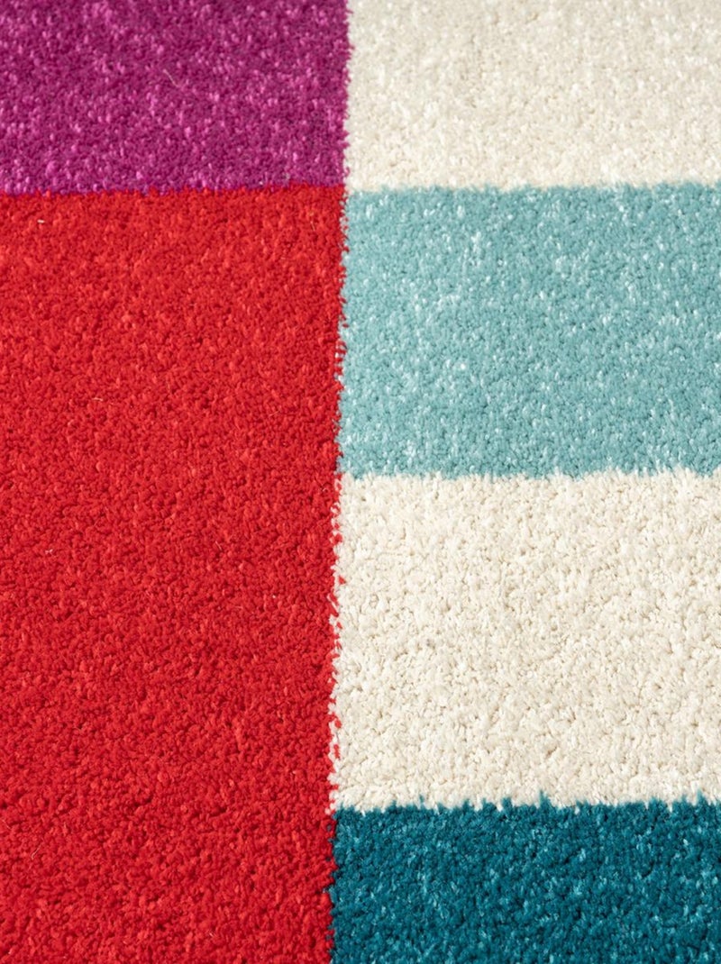 Tapis salon et chambre tissé motif géométrique LYN6 NORTA Multicolore - Kiabi