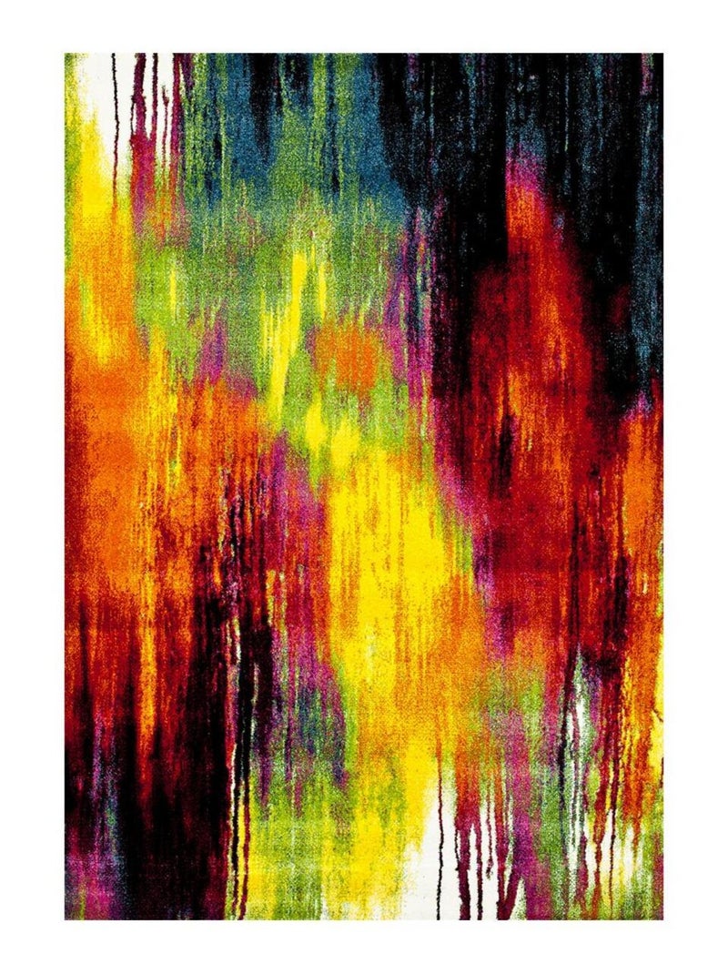Tapis salon et chambre tissé motif géométrique LYN8 BELO 1 Multicolore - Kiabi