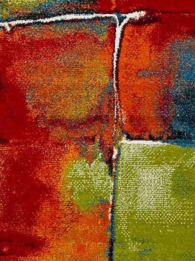 Tapis salon et chambre tissé motif géométrique LYN8 BELO 2 Multicolore - Kiabi