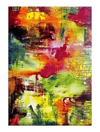 Tapis salon et chambre tissé motif géométrique LYN8 BELO 4