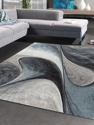 Tapis salon et chambre tissé motif géométrique LYN8