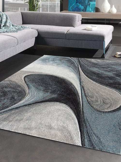 Tapis salon et chambre tissé motif géométrique LYN8 - Kiabi