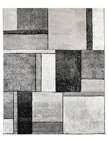 Tapis salon et chambre tissé motif géométrique LYN8 GEOME