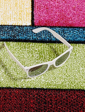 Tapis salon et chambre tissé motif géométrique LYN8 GEOME