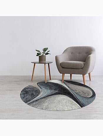 Tapis salon et chambre tissé motif géométrique LYN8 MADILA