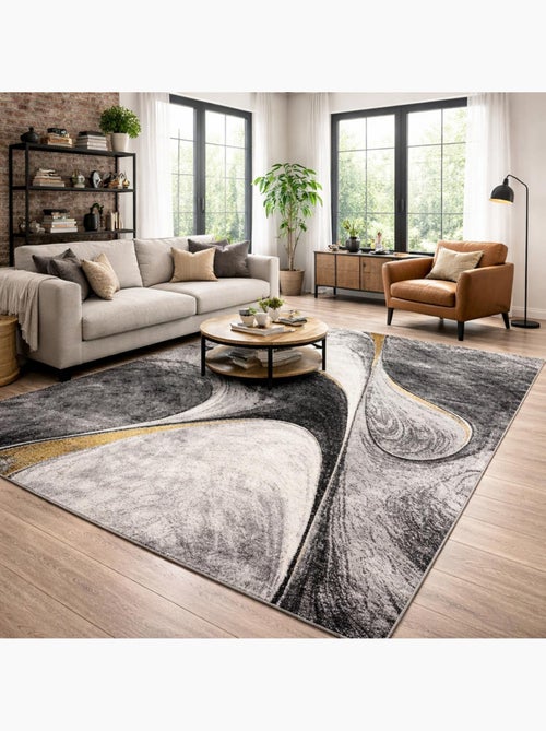 Tapis salon et chambre tissé motif géométrique LYN8 MADILA - Kiabi