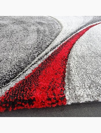 Tapis salon et chambre tissé motif géométrique LYN8 MADILA