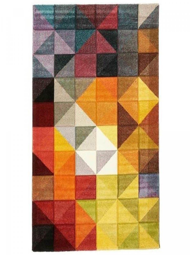 Tapis salon et chambre tissé motif géométrique LYN8 MARIX - Multicolore ...
