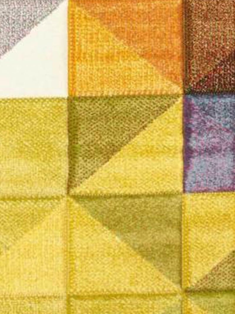 Tapis salon et chambre tissé motif géométrique LYN8 MARIX Multicolore - Kiabi