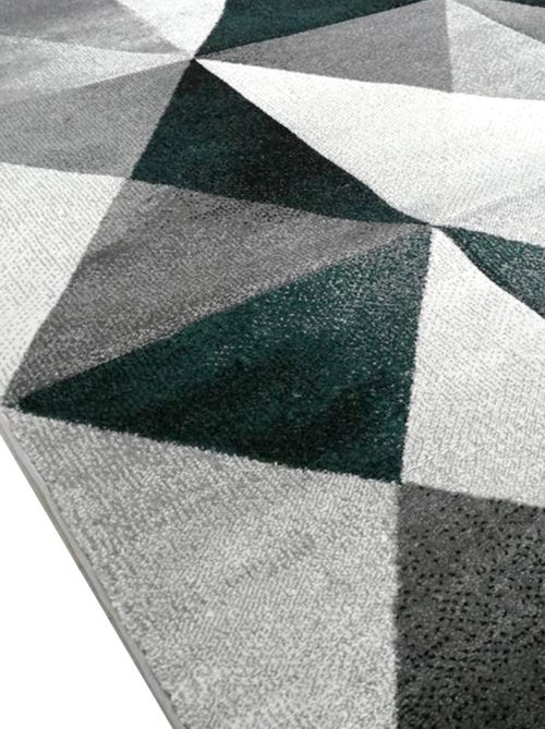 Tapis salon et chambre tissé motif géométrique LYN8 TRANDOU - Kiabi