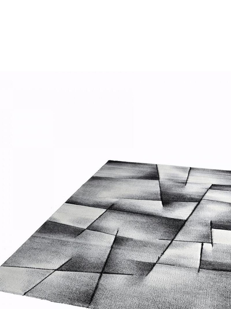Tapis salon et chambre tissé motif géométrique lyn8 ultima Gris - Kiabi