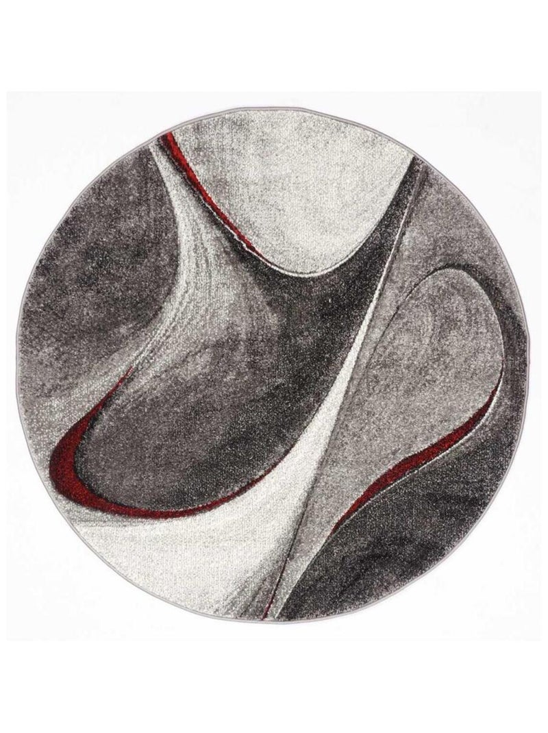 Tapis salon et chambre tissé motif géométrique MILAR Rouge - Kiabi
