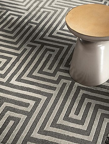 Tapis salon et chambre tissé motif géométrique MIRAGE