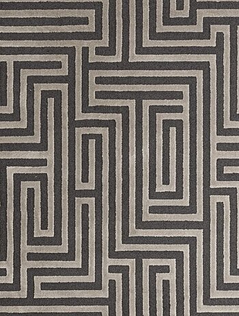 Tapis salon et chambre tissé motif géométrique MIRAGE