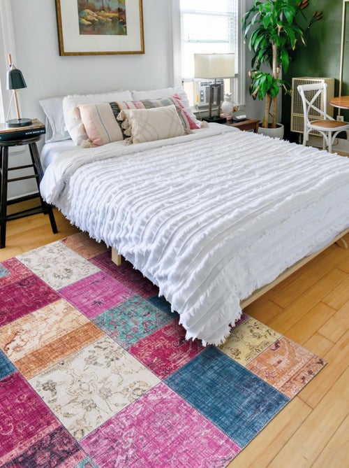 Tapis salon et chambre tissé motif géométrique NIKOL - Kiabi