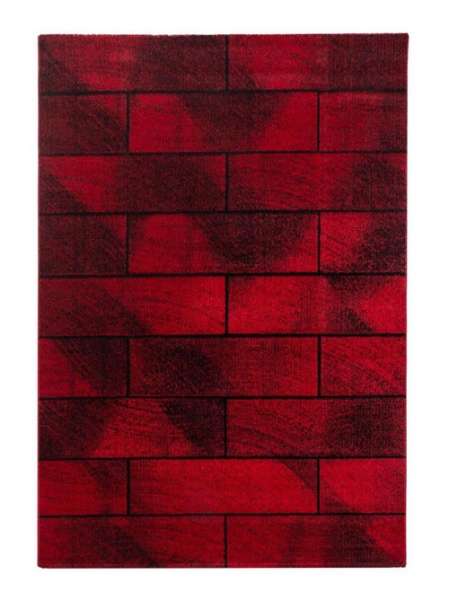 Tapis salon et chambre tissé motif géométrique OMEGOU - Kiabi