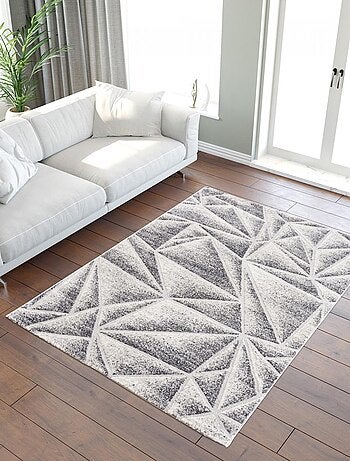 Tapis salon et chambre tissé motif géométrique ORI