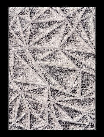 Tapis salon et chambre tissé motif géométrique ORI
