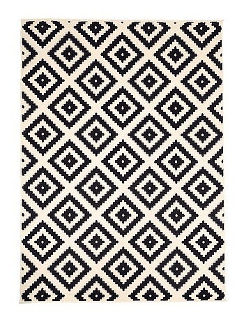 Tapis salon et chambre tissé motif géométrique ORMA