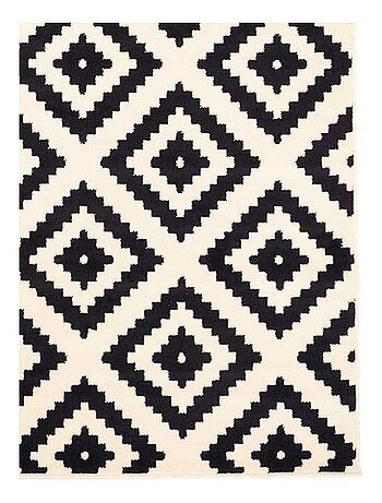 Tapis salon et chambre tissé motif géométrique ORMA