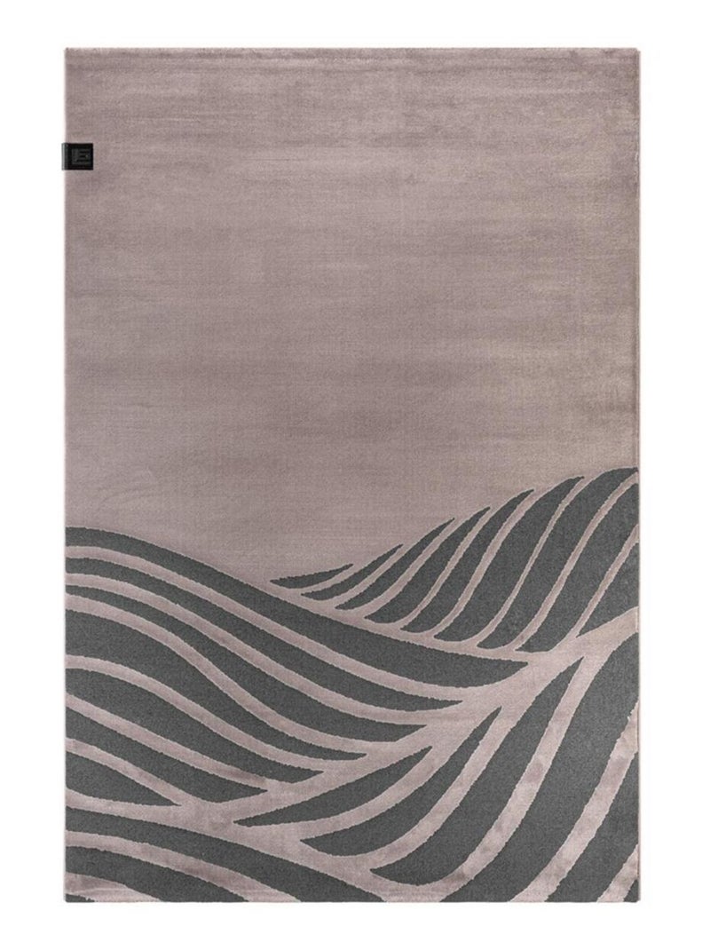 Tapis salon et chambre tissé motif géométrique PALM Rose - Kiabi