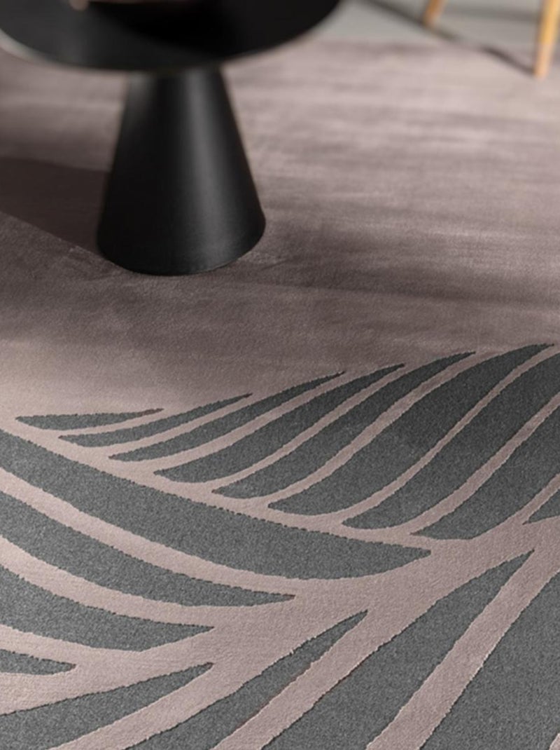 Tapis salon et chambre tissé motif géométrique PALM Rose - Kiabi