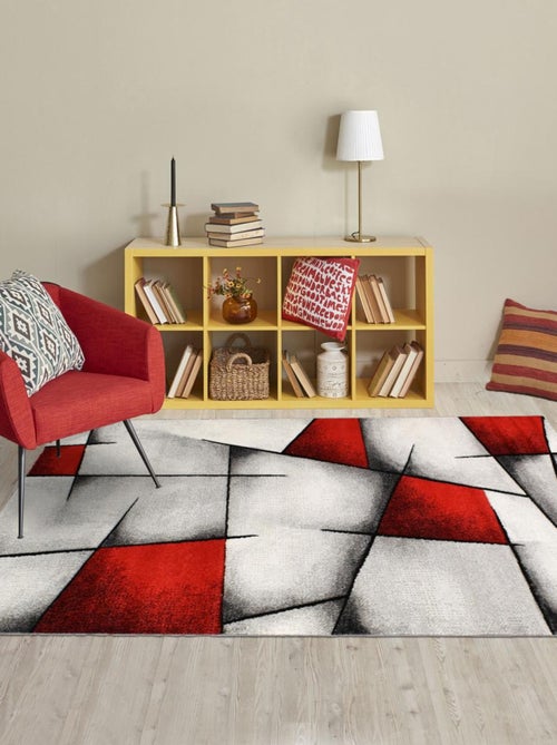 Tapis salon et chambre tissé motif géométrique PAR 3D - Kiabi