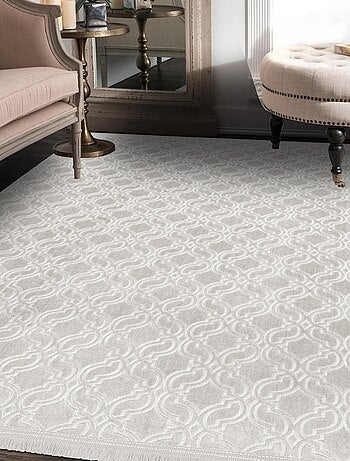 Tapis salon et chambre tissé motif géométrique PERIU