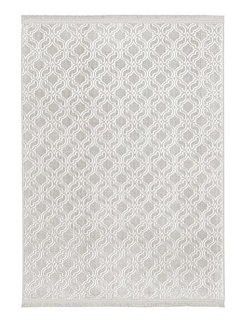 Tapis salon et chambre tissé motif géométrique PERIU