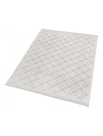 Tapis salon et chambre tissé motif géométrique PERIU