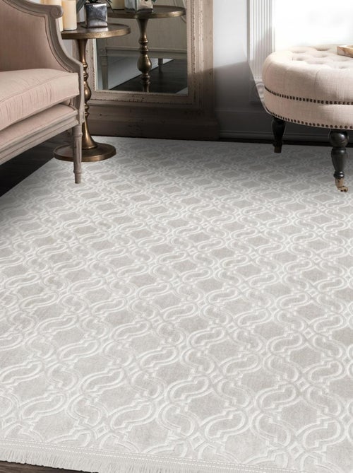 Tapis salon et chambre tissé motif géométrique PERIU - Kiabi