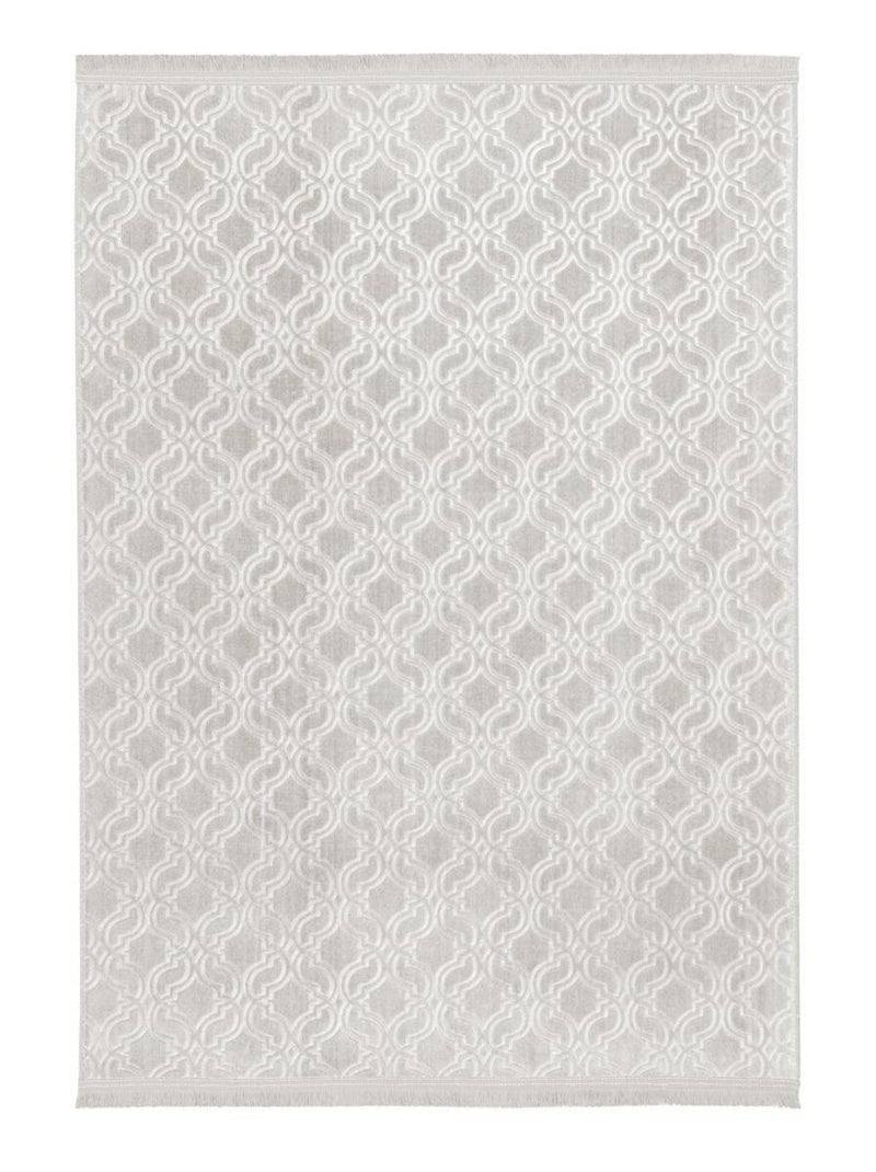 Tapis salon et chambre tissé motif géométrique PERIU Beige - Kiabi