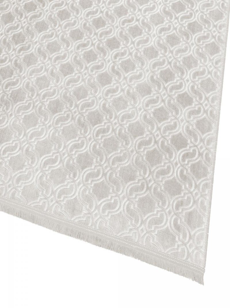 Tapis salon et chambre tissé motif géométrique PERIU Beige - Kiabi