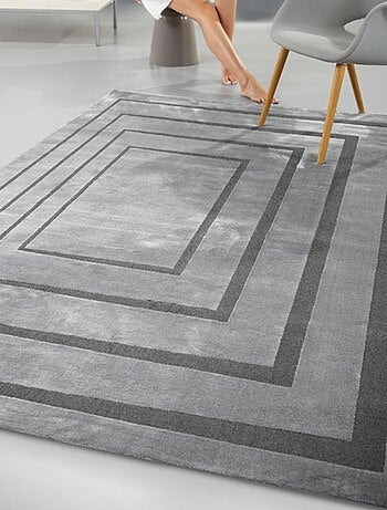 Tapis salon et chambre tissé motif géométrique PLAZA