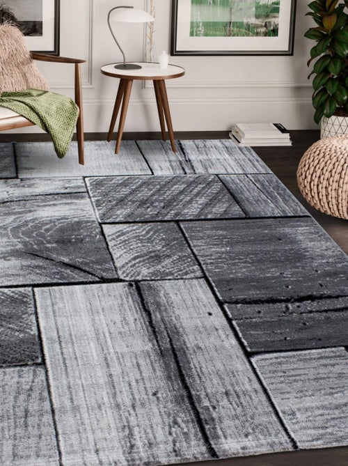 Tapis salon et chambre tissé motif géométrique PLONO - Kiabi