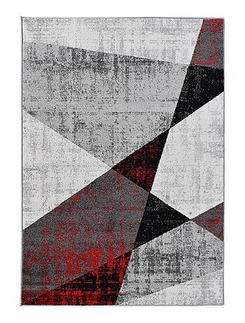 Tapis salon et chambre tissé motif géométrique ROSALINE